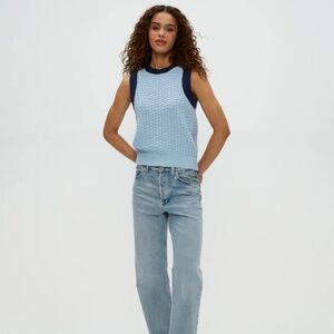 NWT Michael Stars Sia Sleeveless Sweater Size M Fountain